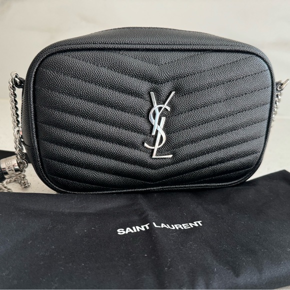 YSL Saint Laurent Mini Lou Matelassé Leather Camera Bag - Picture 1 of 11